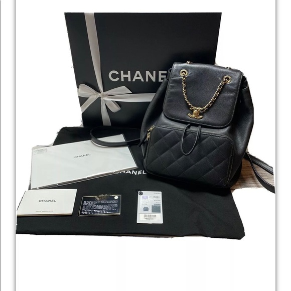 Chanel Caviar Leather Classic Backpack - Picture 15 of 15